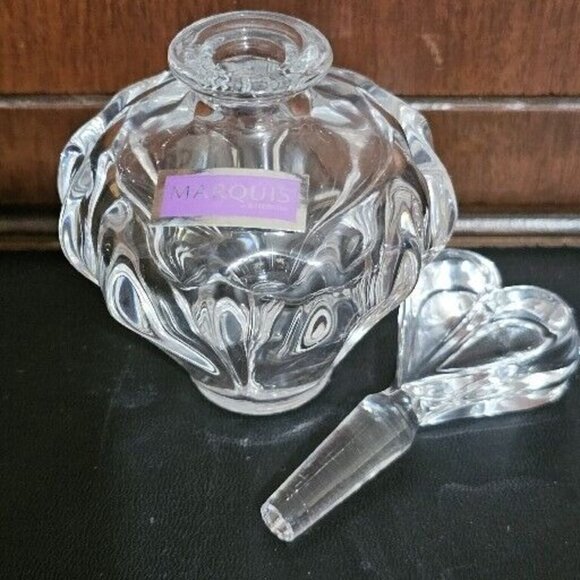 Waterford Sweet Memory Perfume Bottle 4.5" Marquis Crystal heart romantic chic - Picture 4 of 5